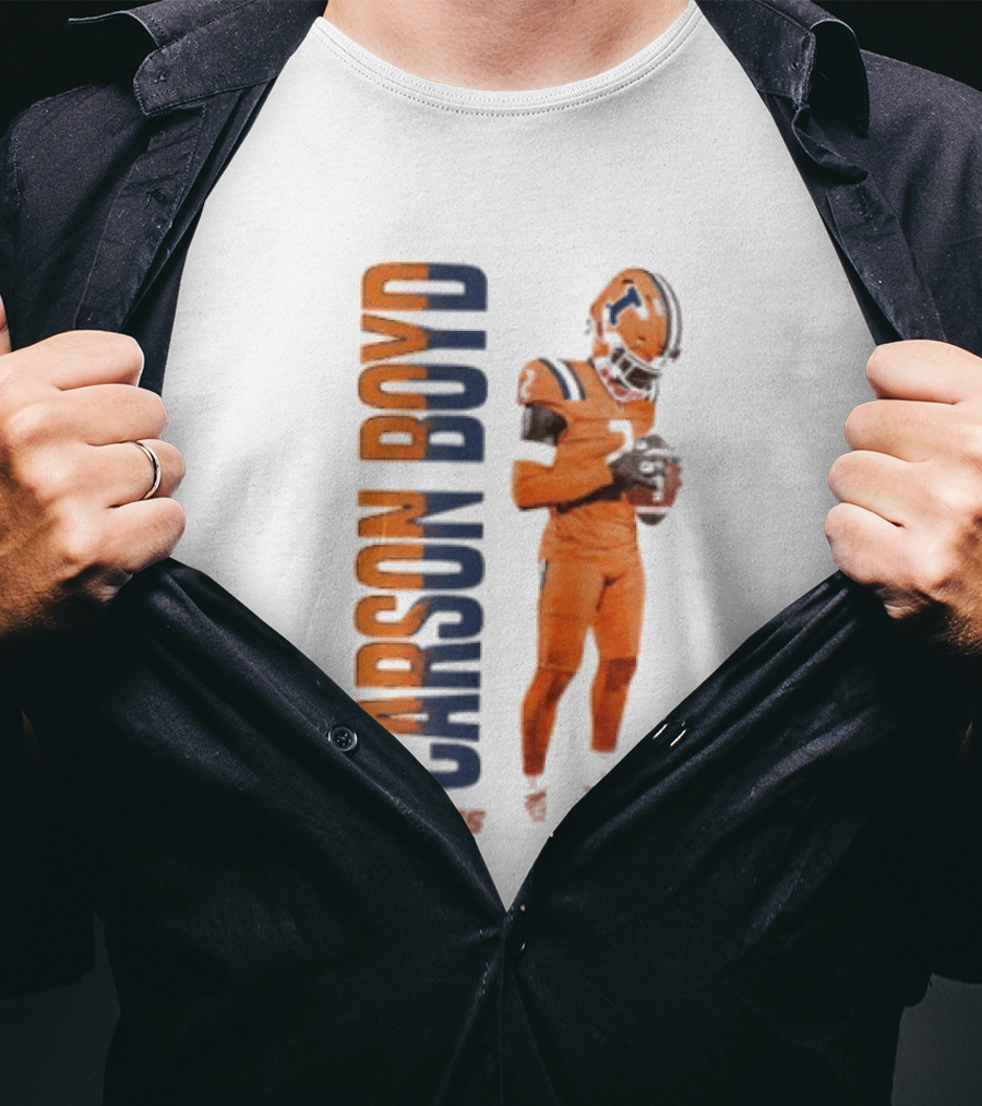 Carson Boyd Illinois Fighting Illini Player Football T-Shirt