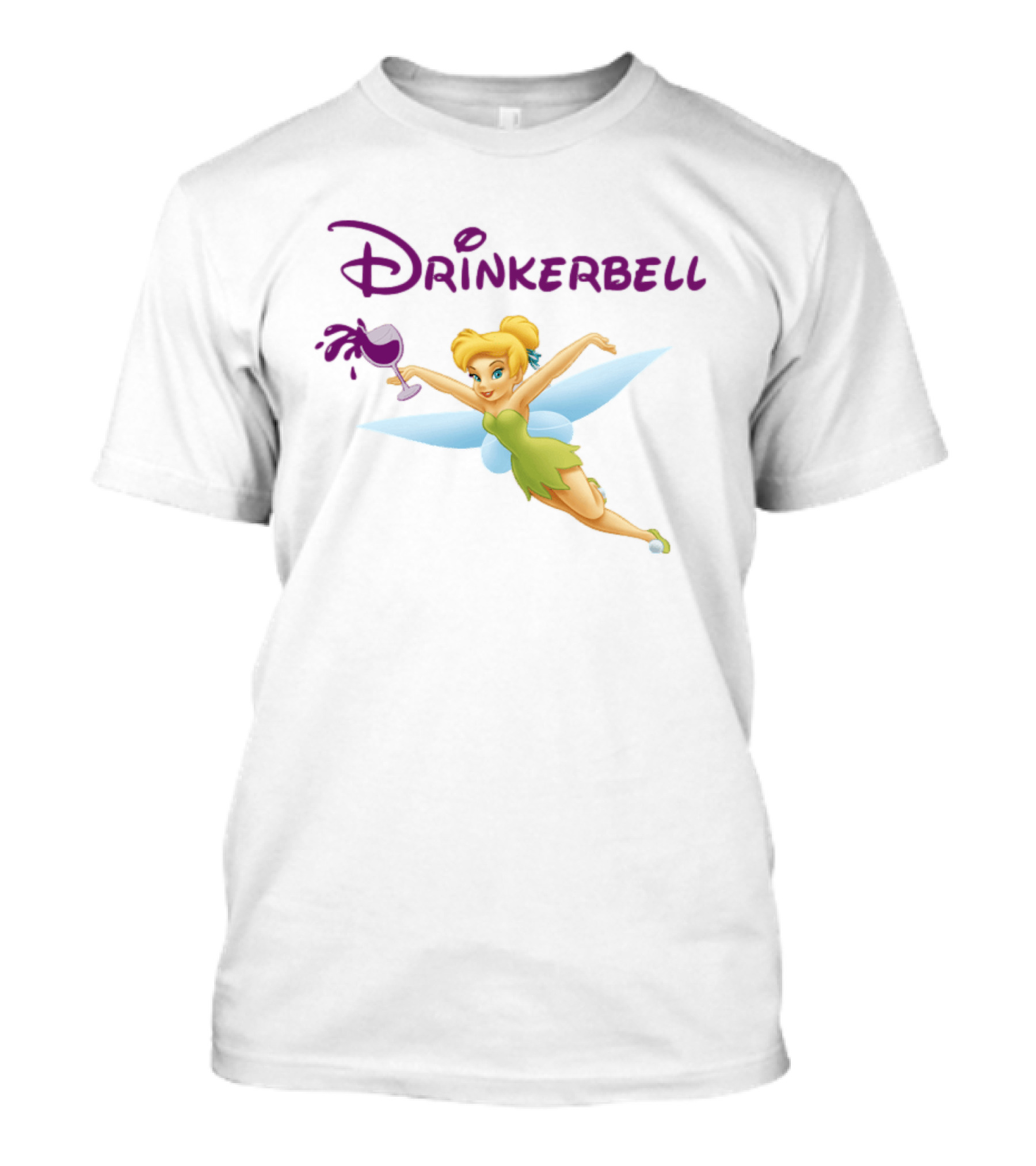 Drinkerbell Tinker Bell Wine Humor Racerback Tank T-Shirt