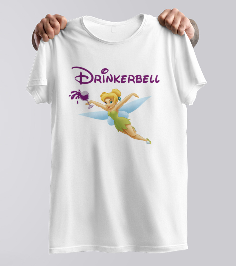 Drinkerbell Tinker Bell Wine Humor Racerback Tank T-Shirt