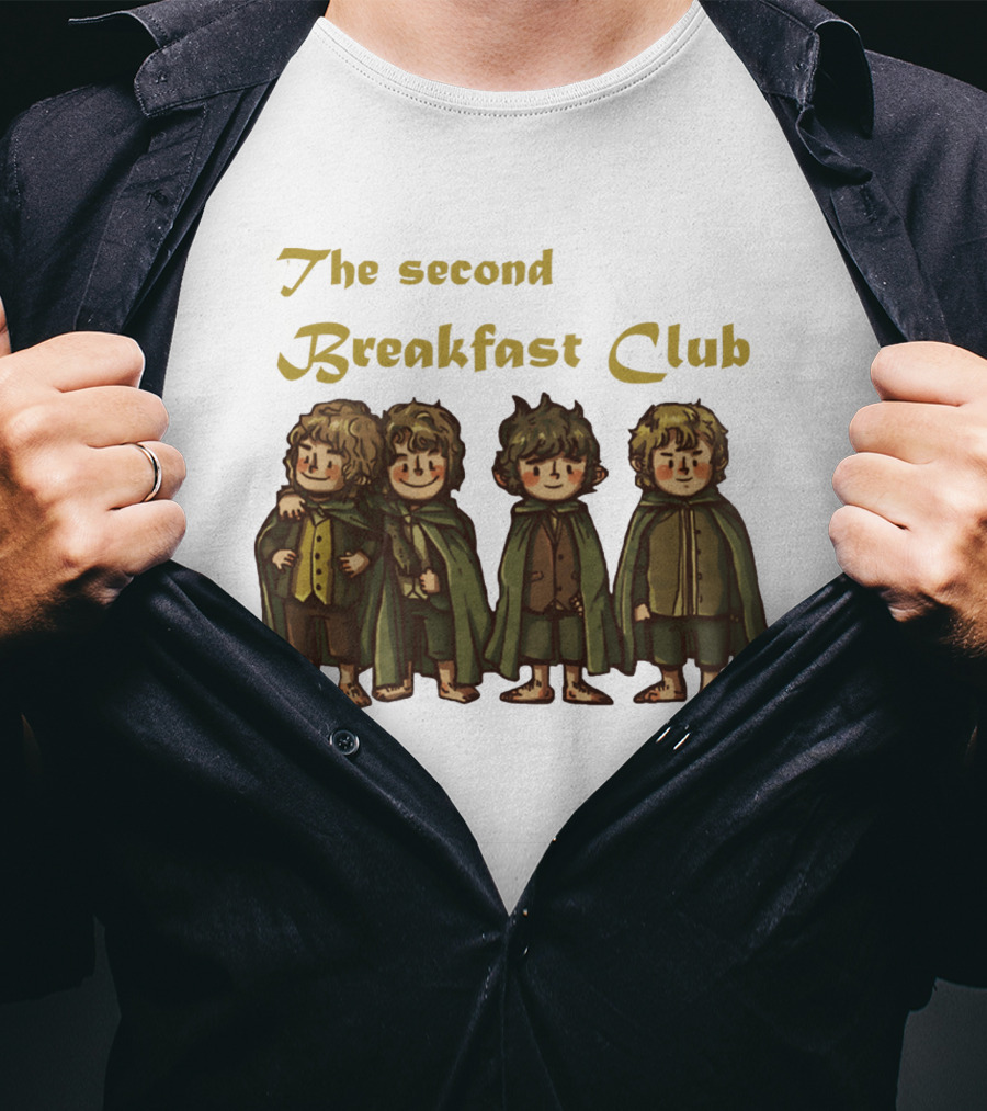 The Second Breakfast Club Hobbits LOTR T-Shirt