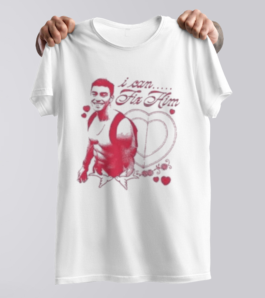 Luigi Mangione I Can Fix Him Heart And Roses T-Shirt