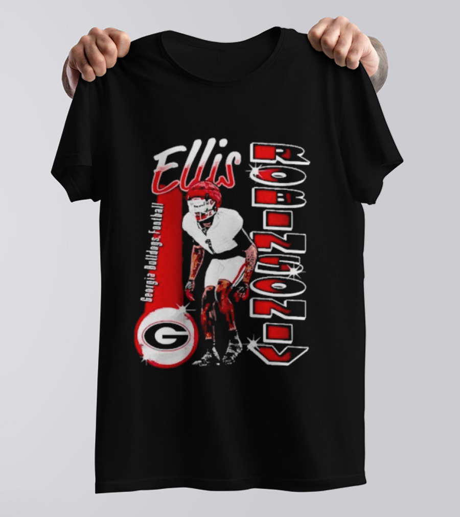 Ellis Robinson IV Georgia Bulldogs Football Illustrated T-Shirt