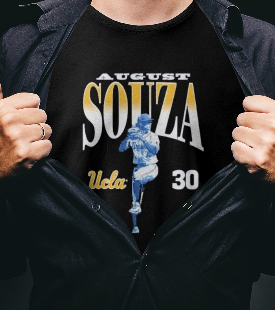 August Souza Number 30 UCLA Bruins Player T-Shirt