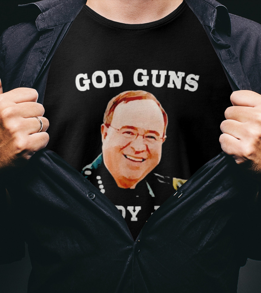 God Guns Grady Judd Text And Face T-Shirt