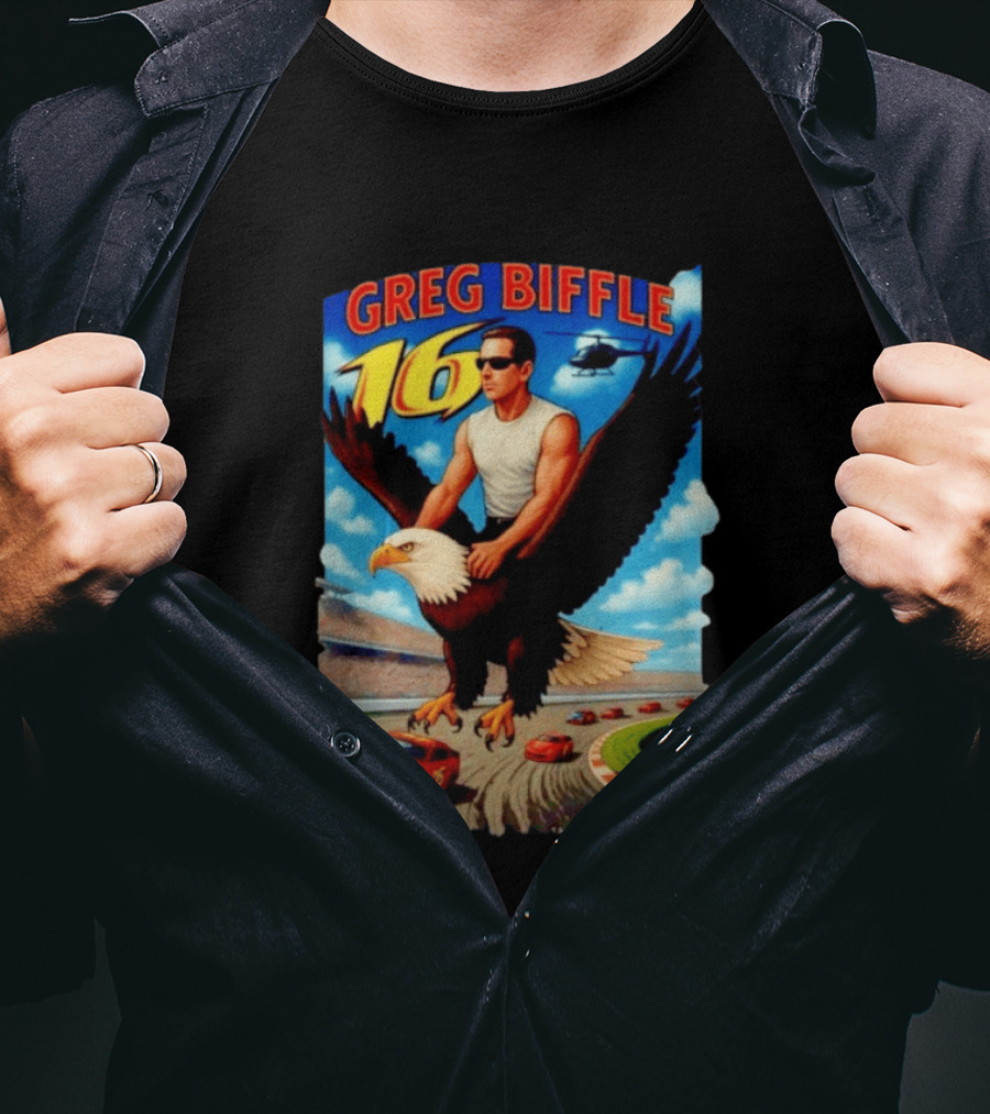 Greg Biffle NASCAR 16 Racing Adventure Bald Eagle Highway T-Shirt