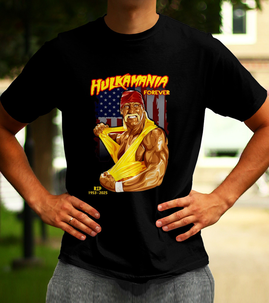 Hulkamania Forever American Icon 1953 2025 T-Shirt