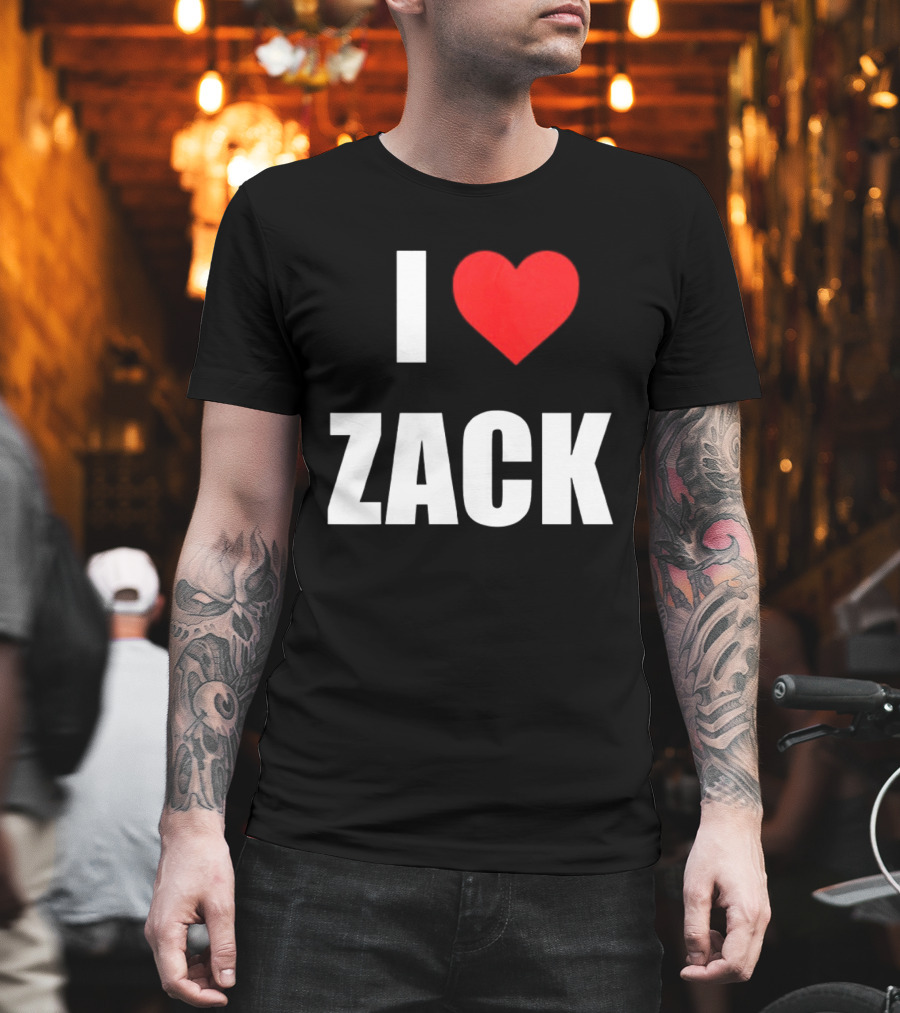 I Heart Zack Red Love T-Shirt