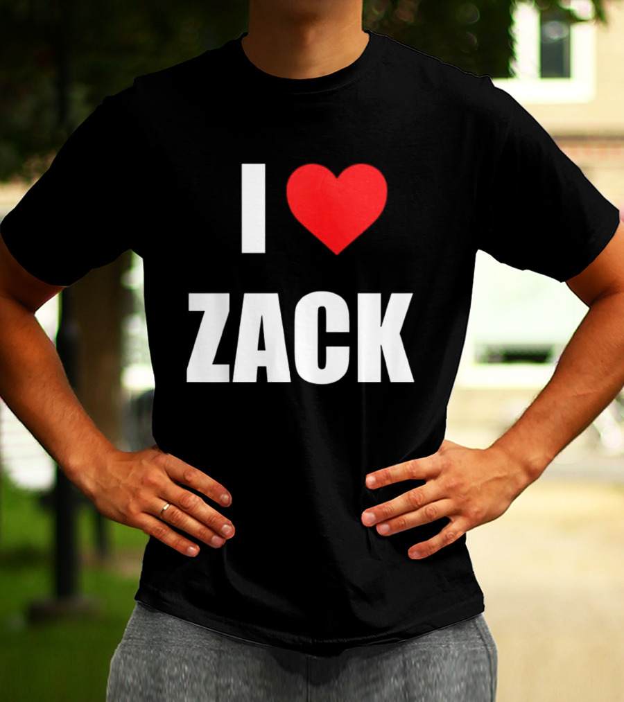 I Heart Zack Red Love T-Shirt