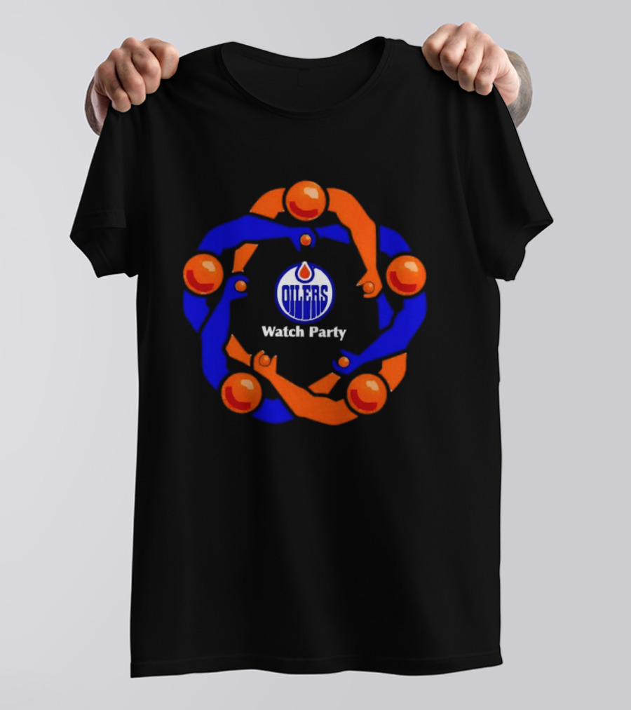 Edmonton Oilers Party Jerk Circle Arena Fans T-Shirt