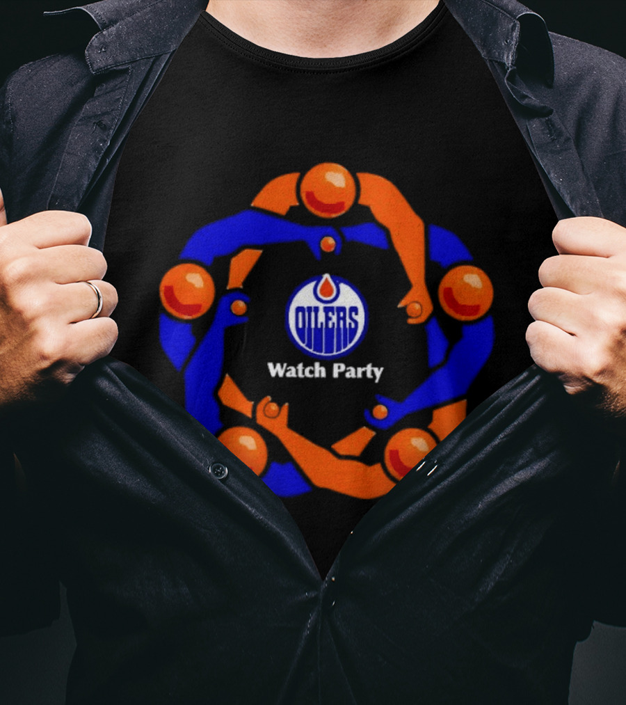 Edmonton Oilers Party Jerk Circle Arena Fans T-Shirt