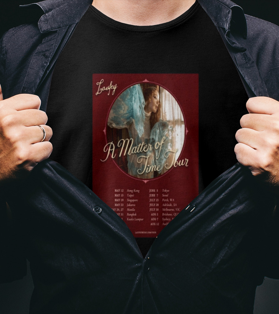 Laufey A Matter Of Time Tour 2026 Dates And Locations T-Shirt