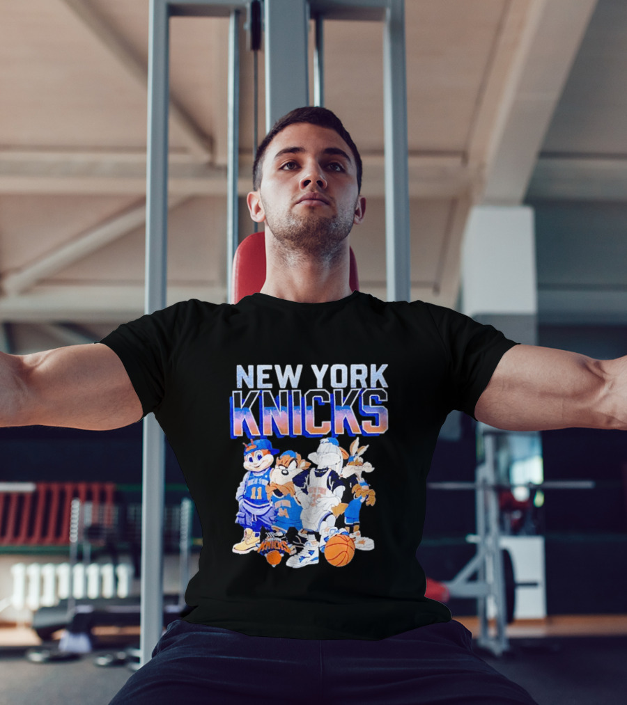 New York Knicks Looney Tunes Basketball Collaboration T-Shirt
