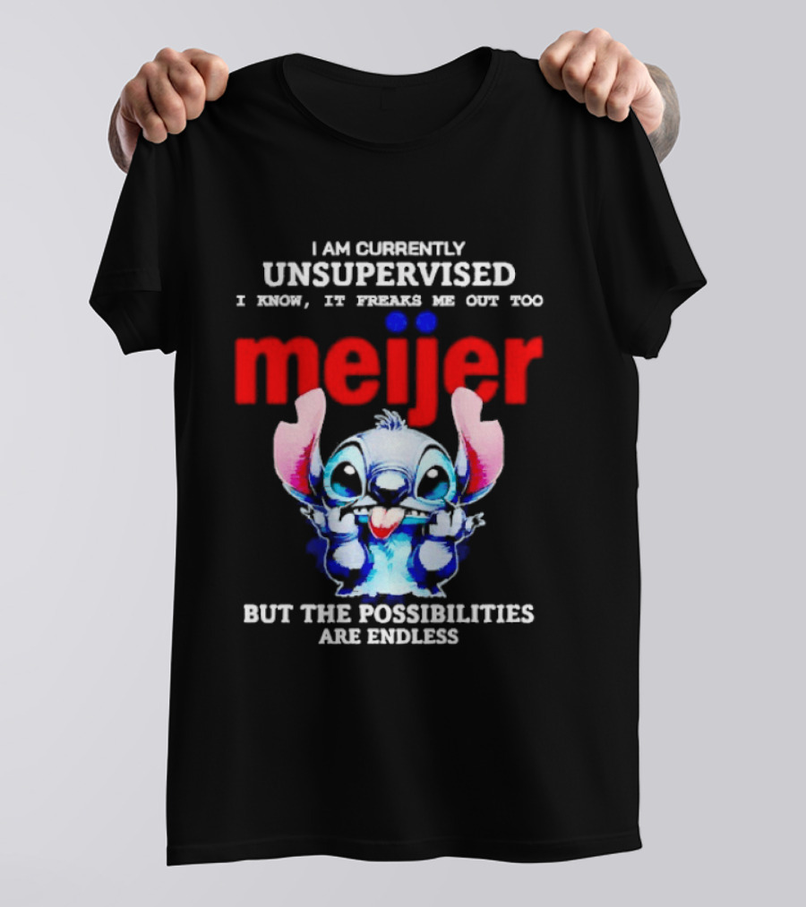 I'm Currently Unsupervised Meiej Stitch Possibilities Are Endless T-Shirt