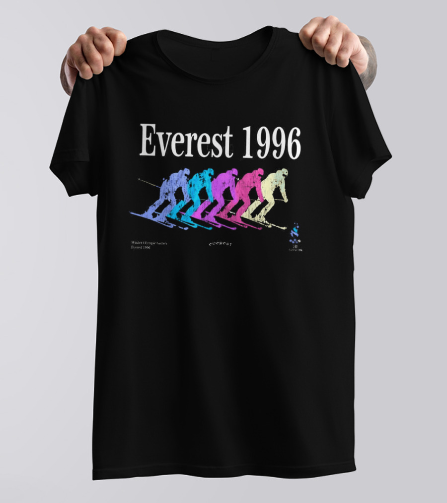 Everest 1996 Michael Beasley Multicolored Skiers T-Shirt