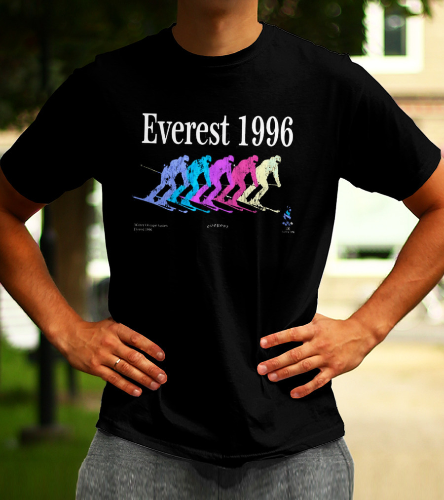 Everest 1996 Michael Beasley Multicolored Skiers T-Shirt