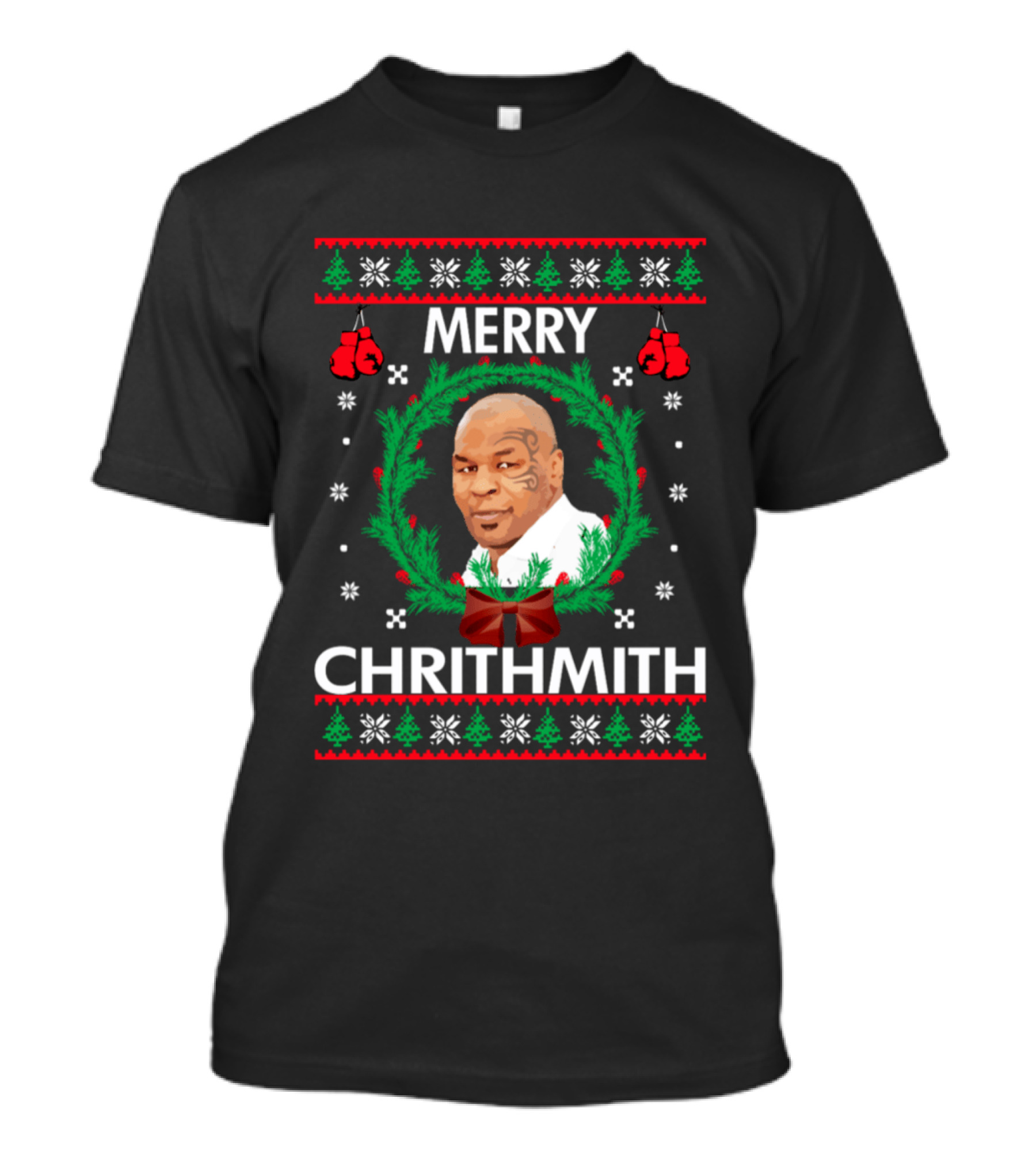 Mike Tyson Merry Chrithmith Christmas Toddler Infant T-Shirt