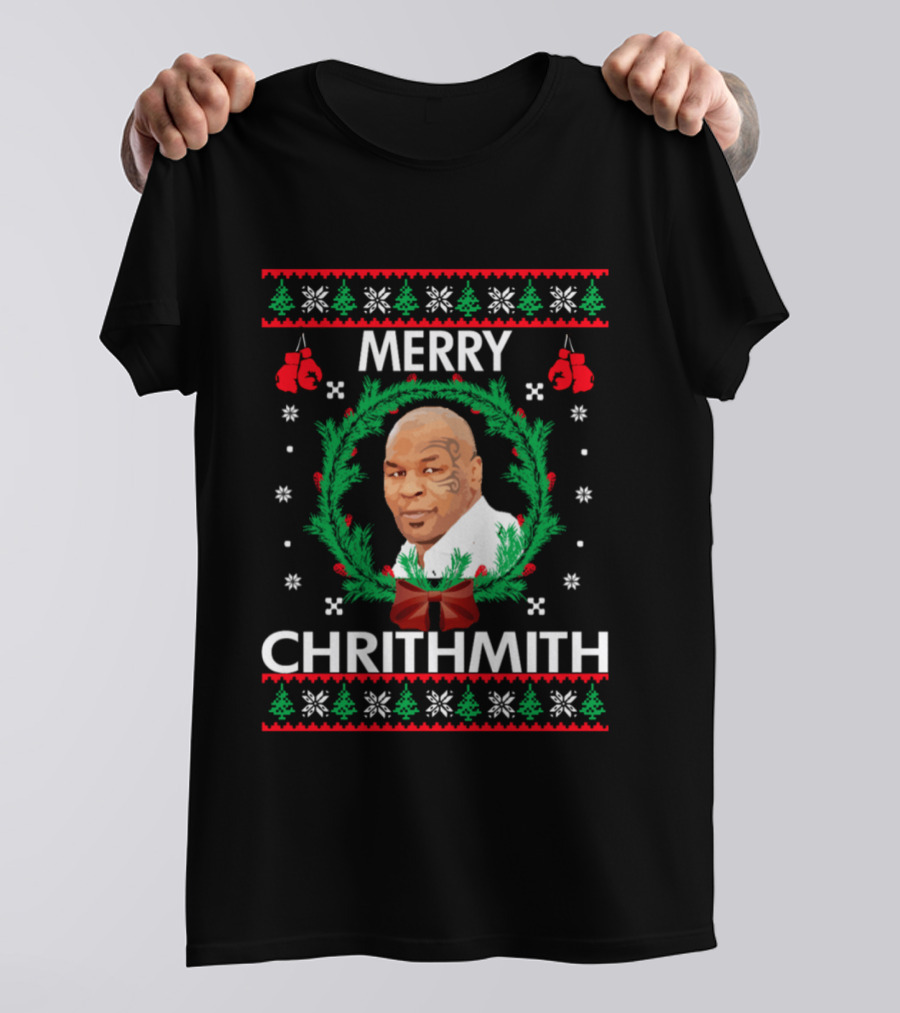 Mike Tyson Merry Chrithmith Christmas Toddler Infant T-Shirt