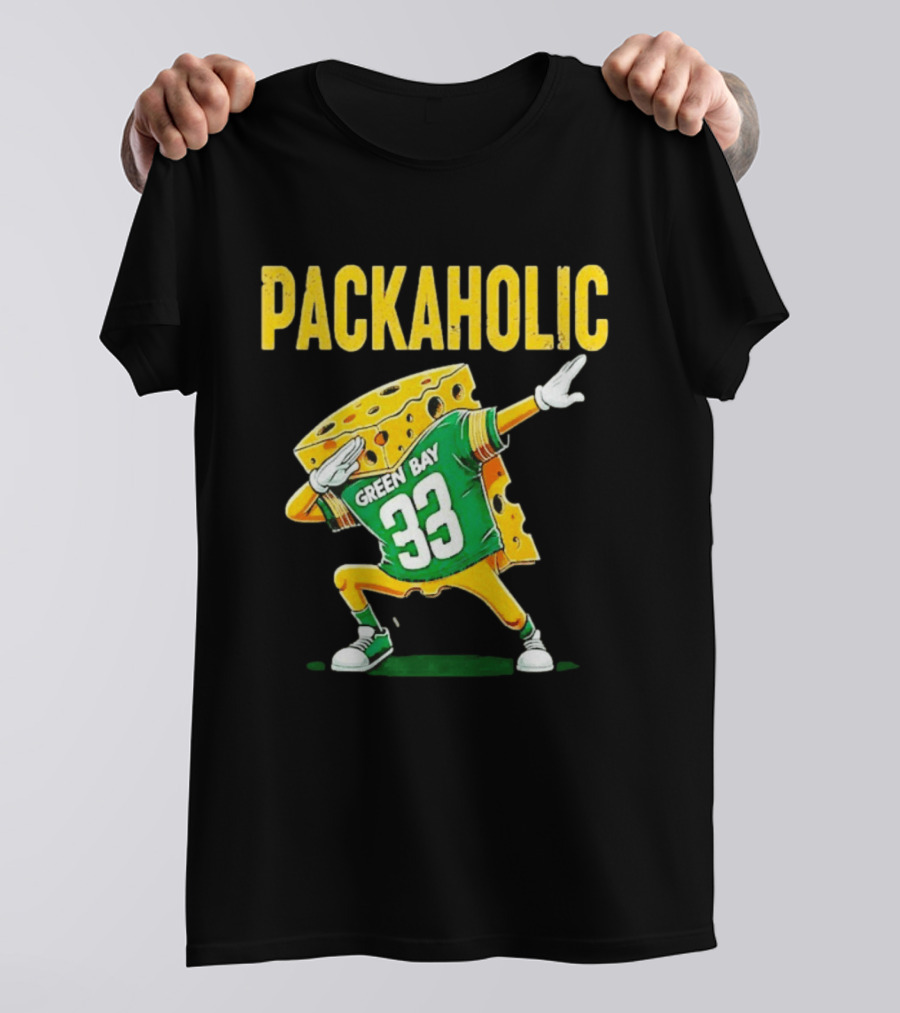 Packaholic Green Bay 33 Cheesehead Dab T-Shirt