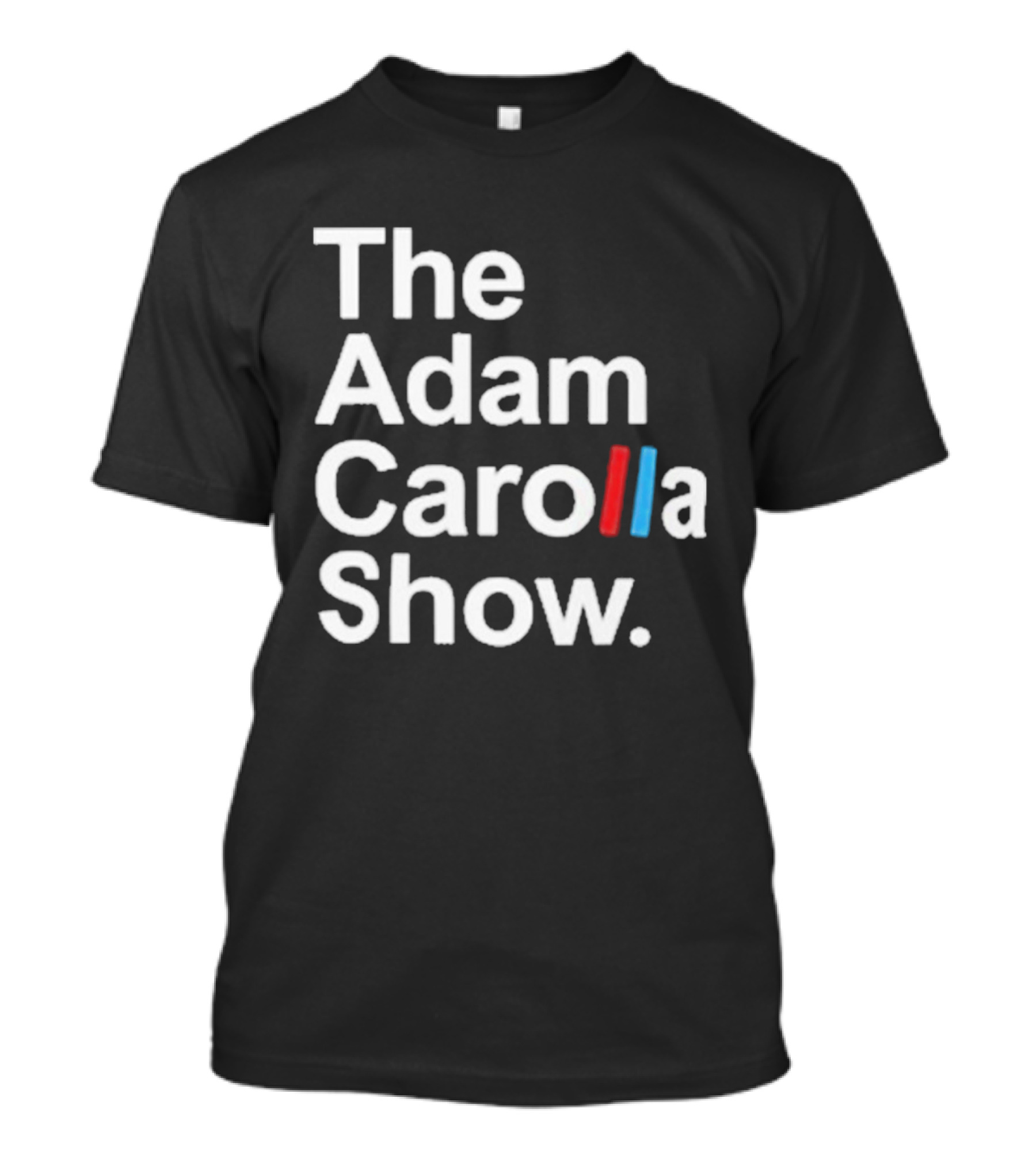 The Adam Carolla Show Podcast ACS Text Red Blue T-Shirt