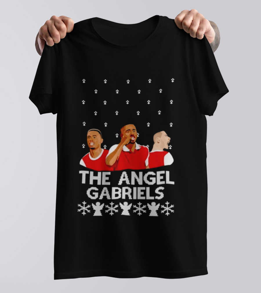 The Angel Gabriels Christmas Soccer Players Snowflakes T-Shirt