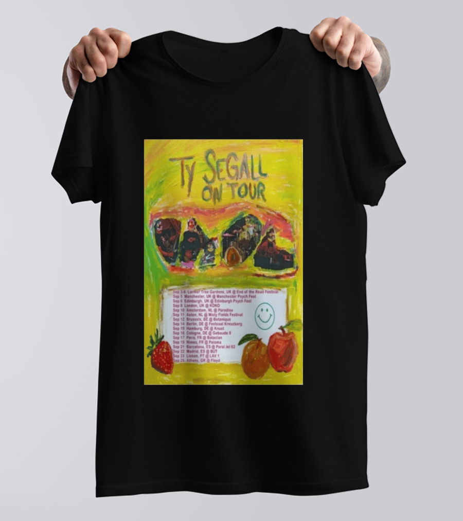 Ty Segall Europe Tour 2026 Larmer Tree Edinburgh Amsterdam Berlin Madrid Athens T-Shirt