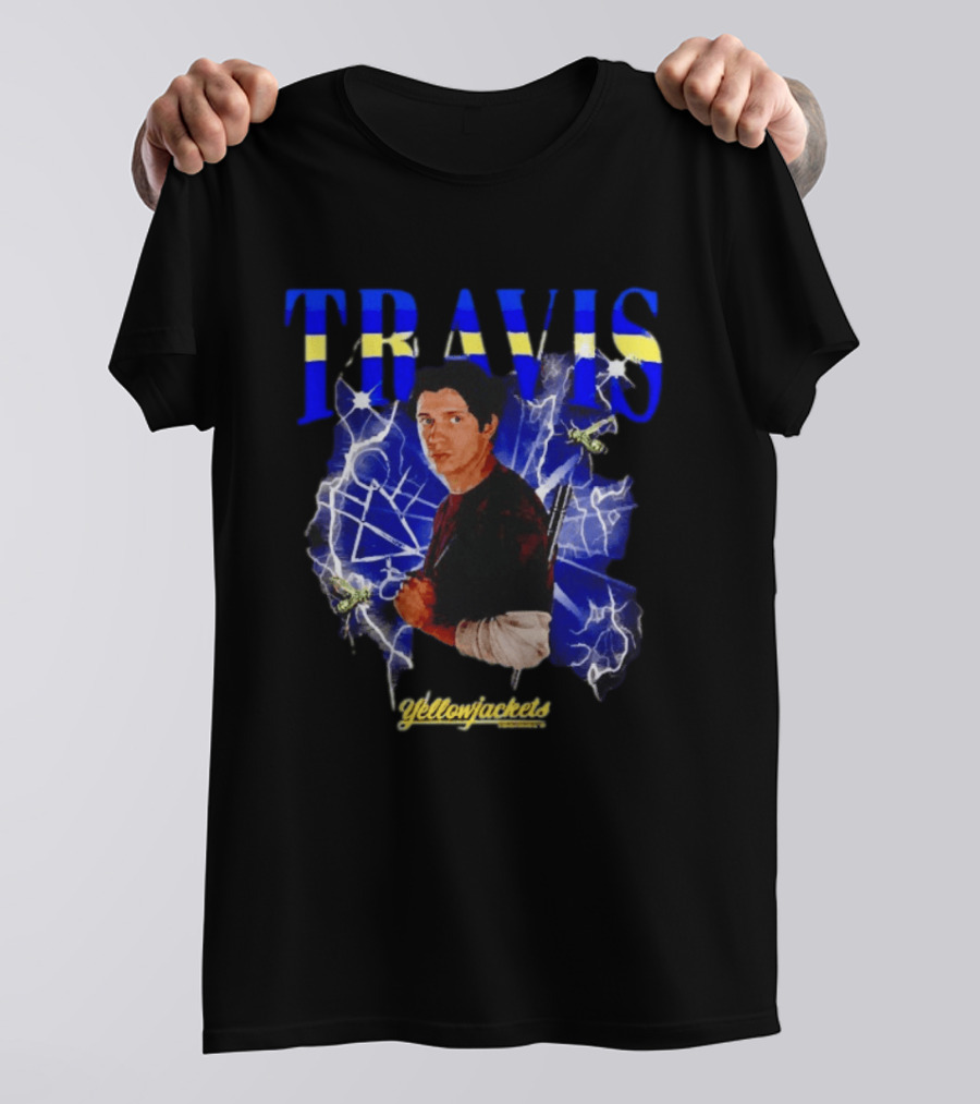 Yellowjackets Travis Martinez Blue Lightning Image T-Shirt