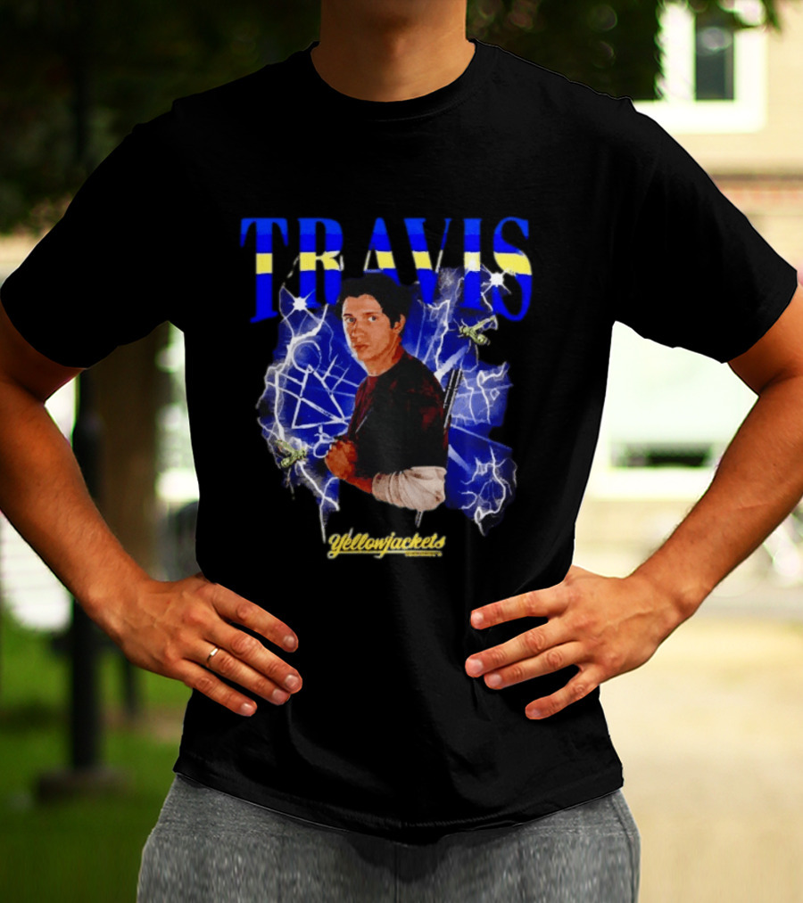 Yellowjackets Travis Martinez Blue Lightning Image T-Shirt