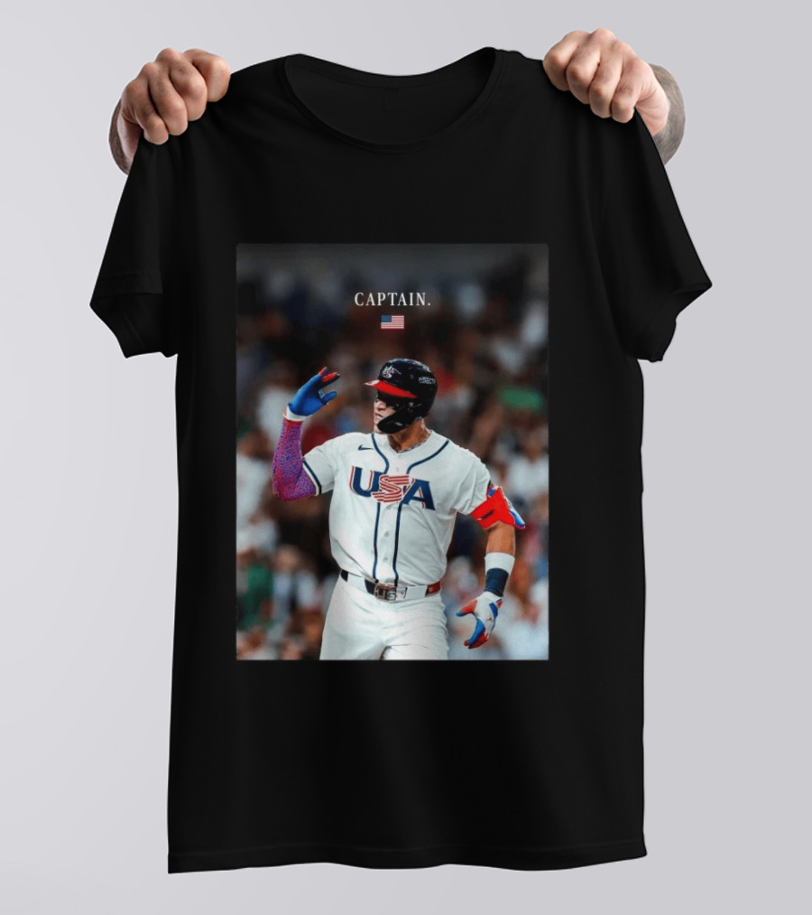 Aaron Judge Captain USA Team 2026 World Baseball T-Shirt