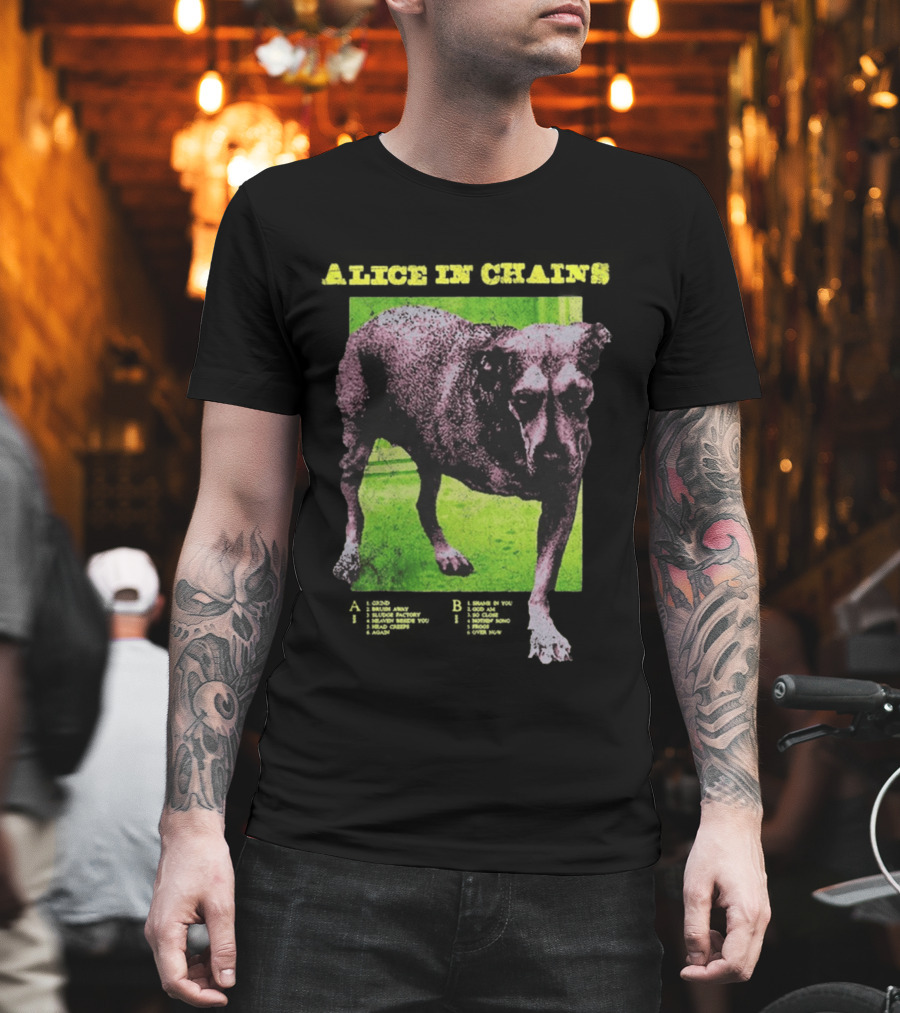 Alice In Chains Tripod Album Cover Art Dog Image T-Shirt