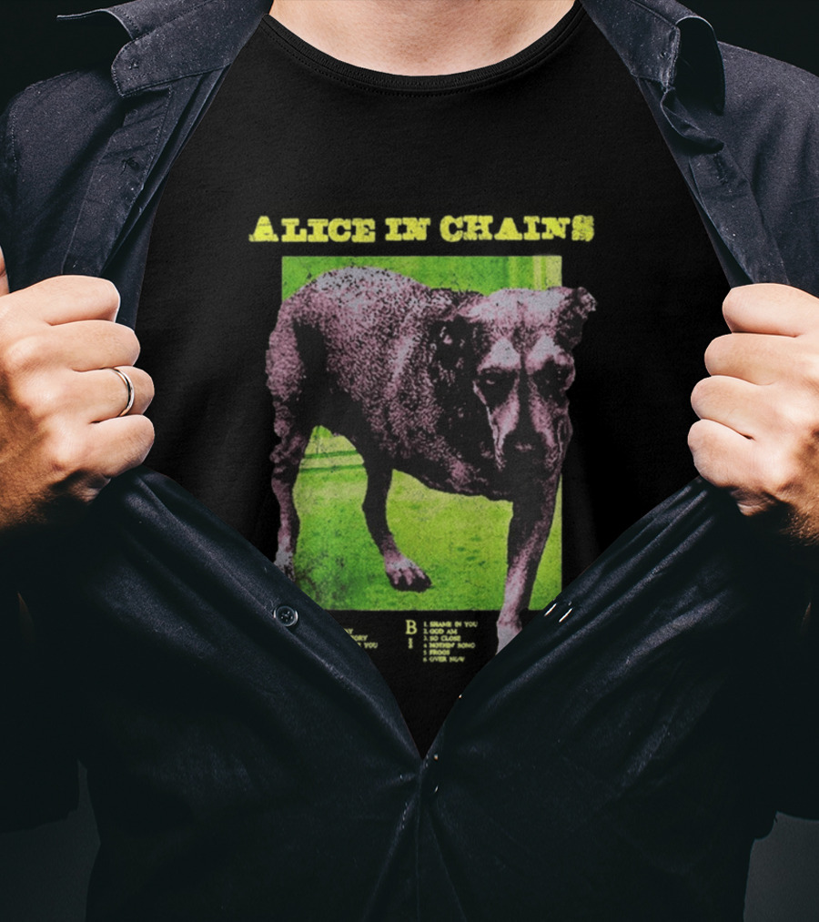 Alice In Chains Tripod Album Cover Art Dog Image T-Shirt