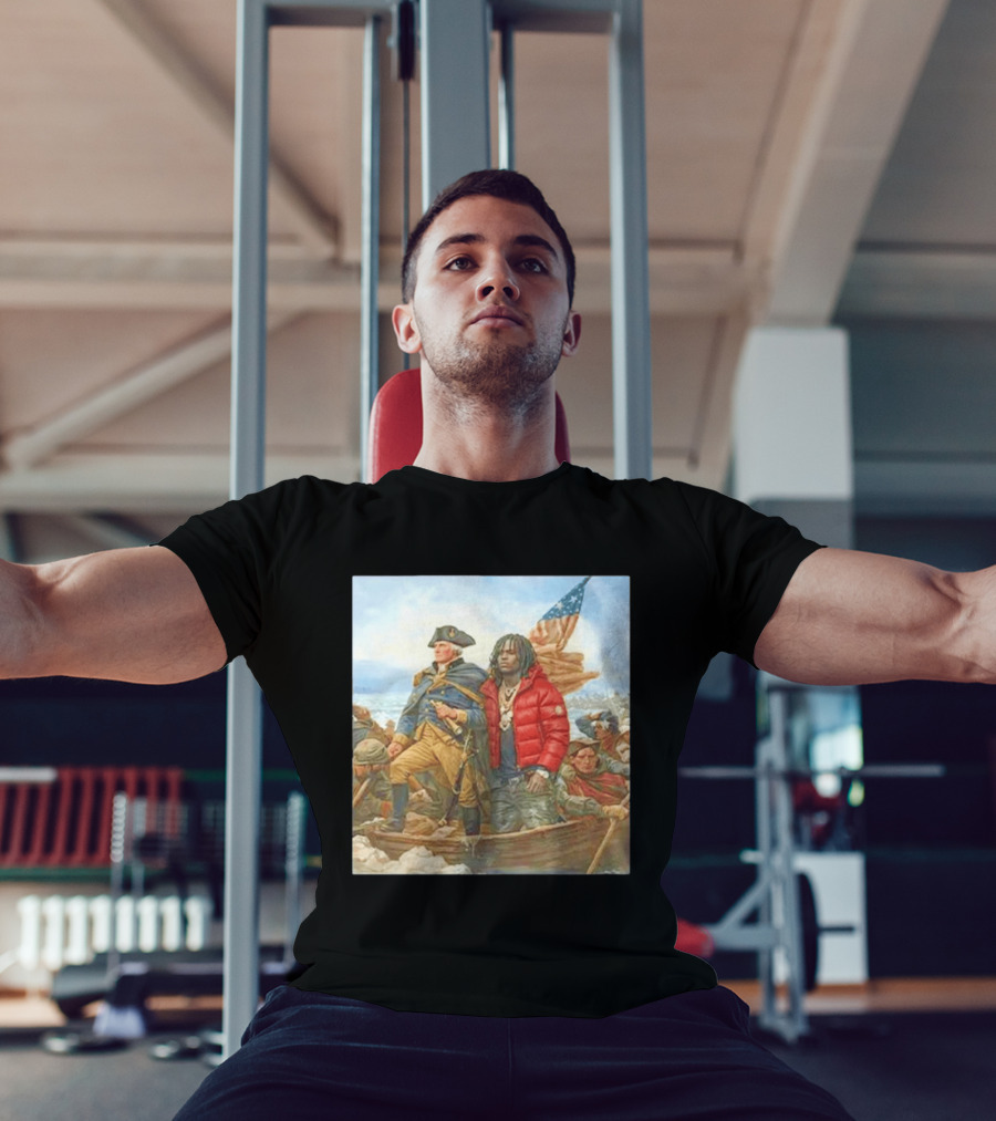 Chief Keef George Washington Parody Crossing The Delaware T-Shirt