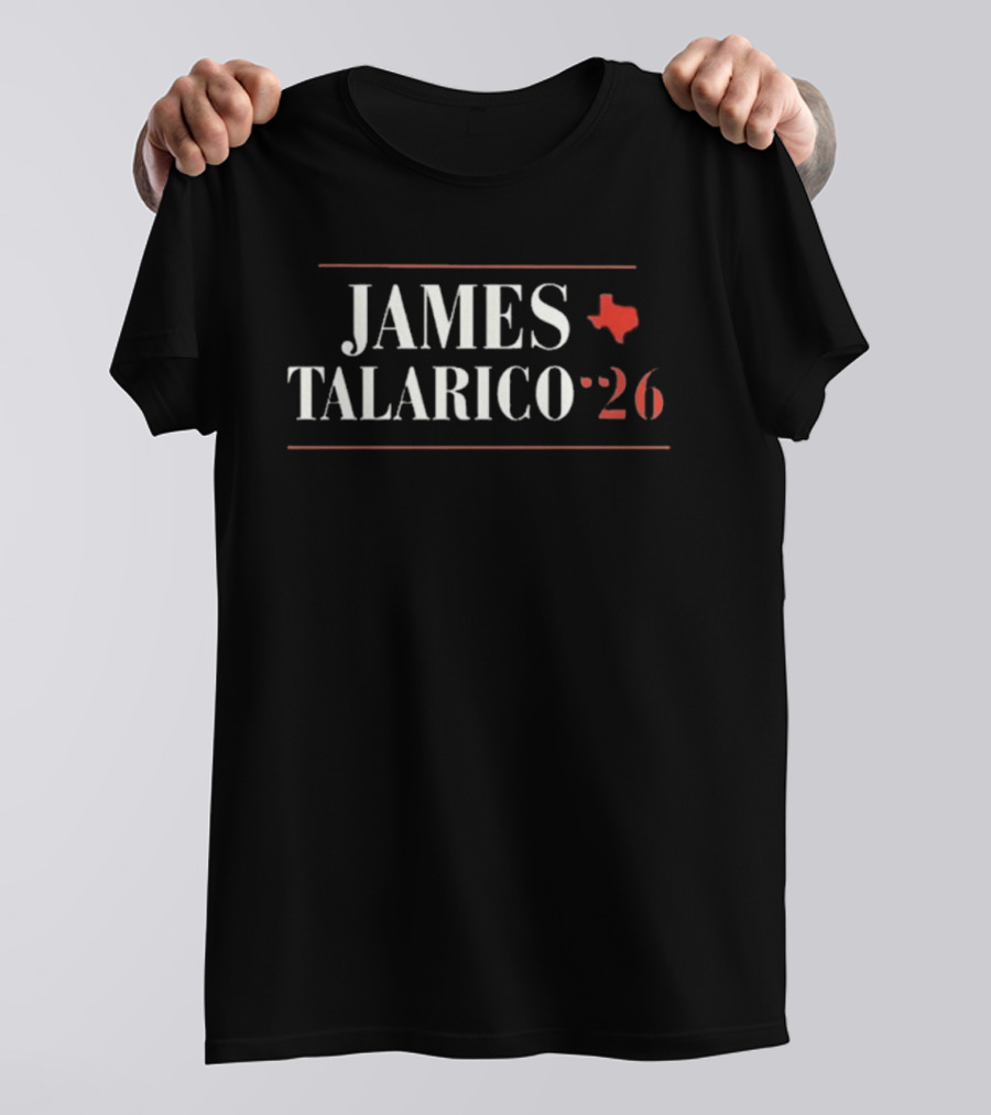 James Talarico 26 Texas Red Map T-Shirt