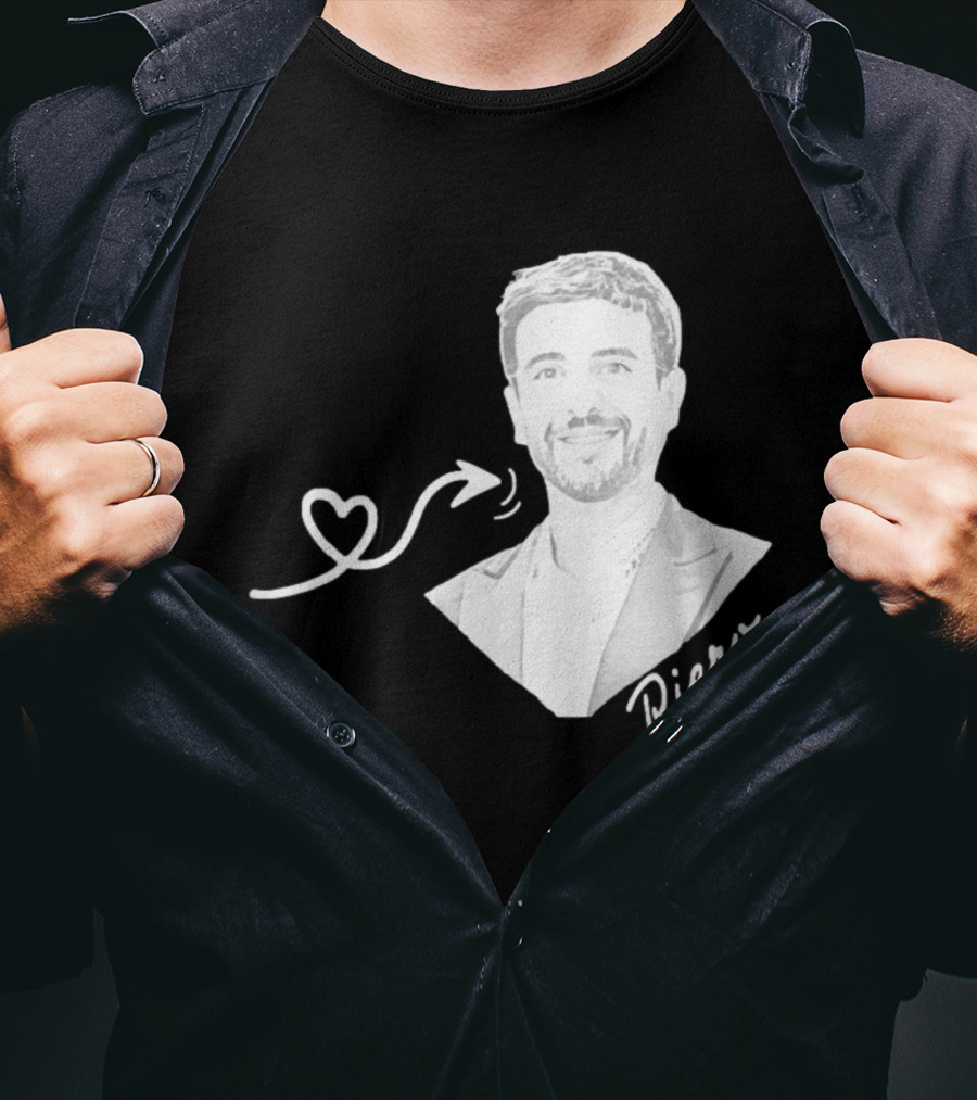 Piero Barone Il Volo Love Heart Men's Fashion Red T-Shirt