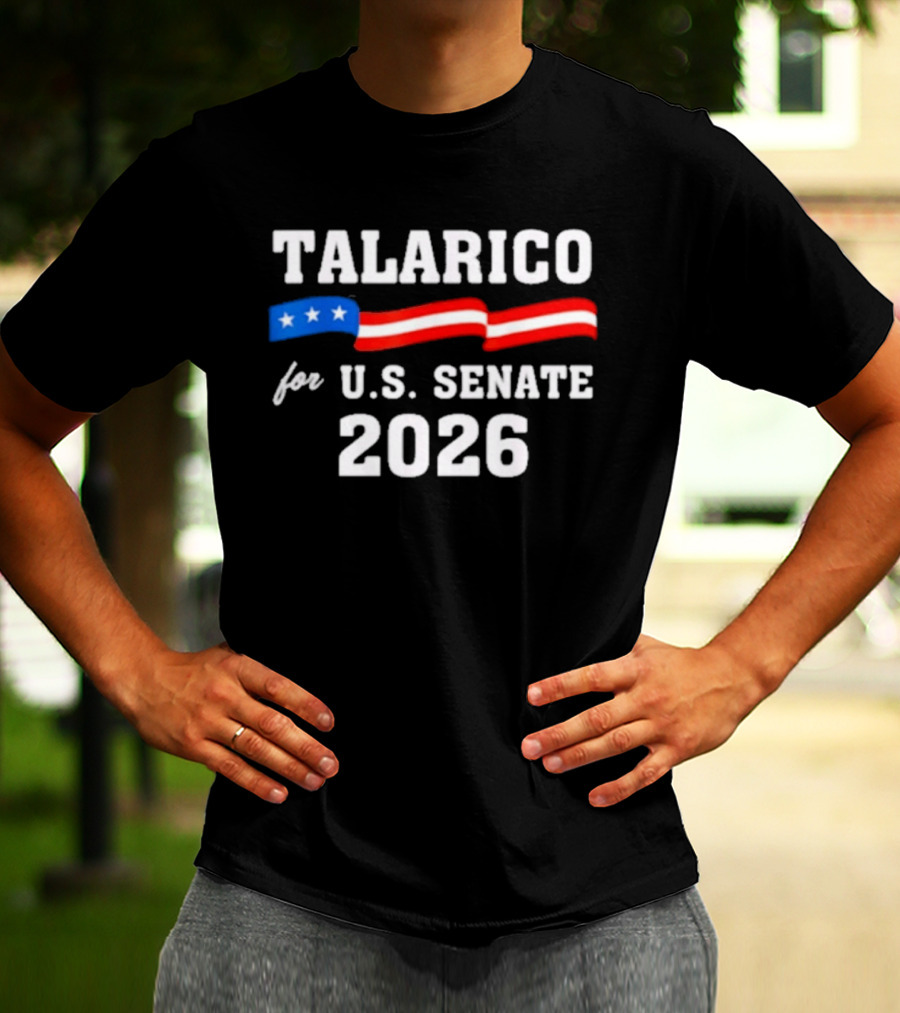 Talarico For U.S. Senate 2026 Campaign With Stars And Stripes Flag T-Shirt