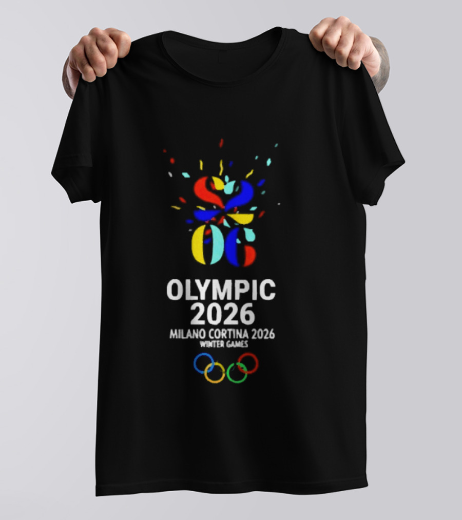 Olympic 2026 Milano Cortina Winter Games Colorful Rings T-Shirt