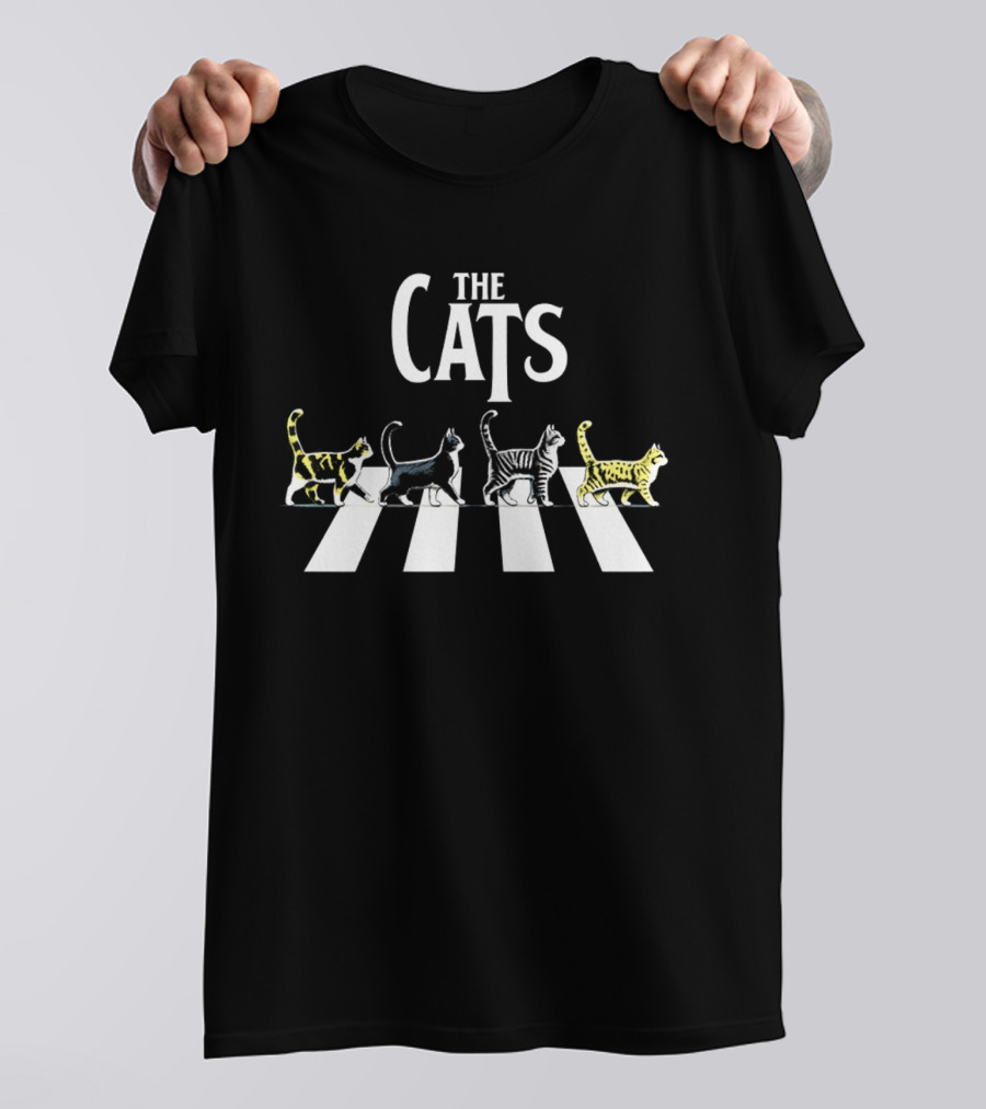 The Cats Abbey Road Parody Walking Cats T-Shirt
