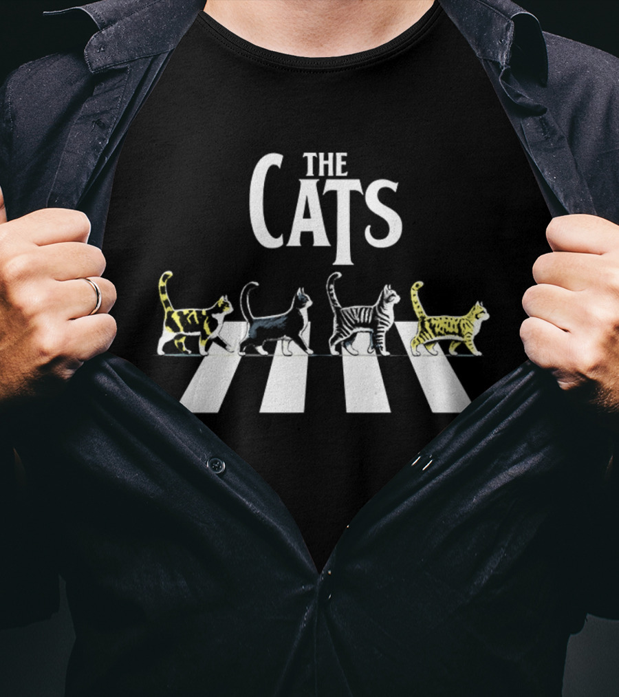 The Cats Abbey Road Parody Walking Cats T-Shirt