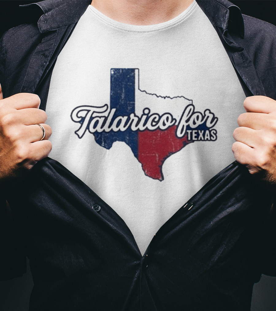 Talarico For Texas State Flag Map T-Shirt