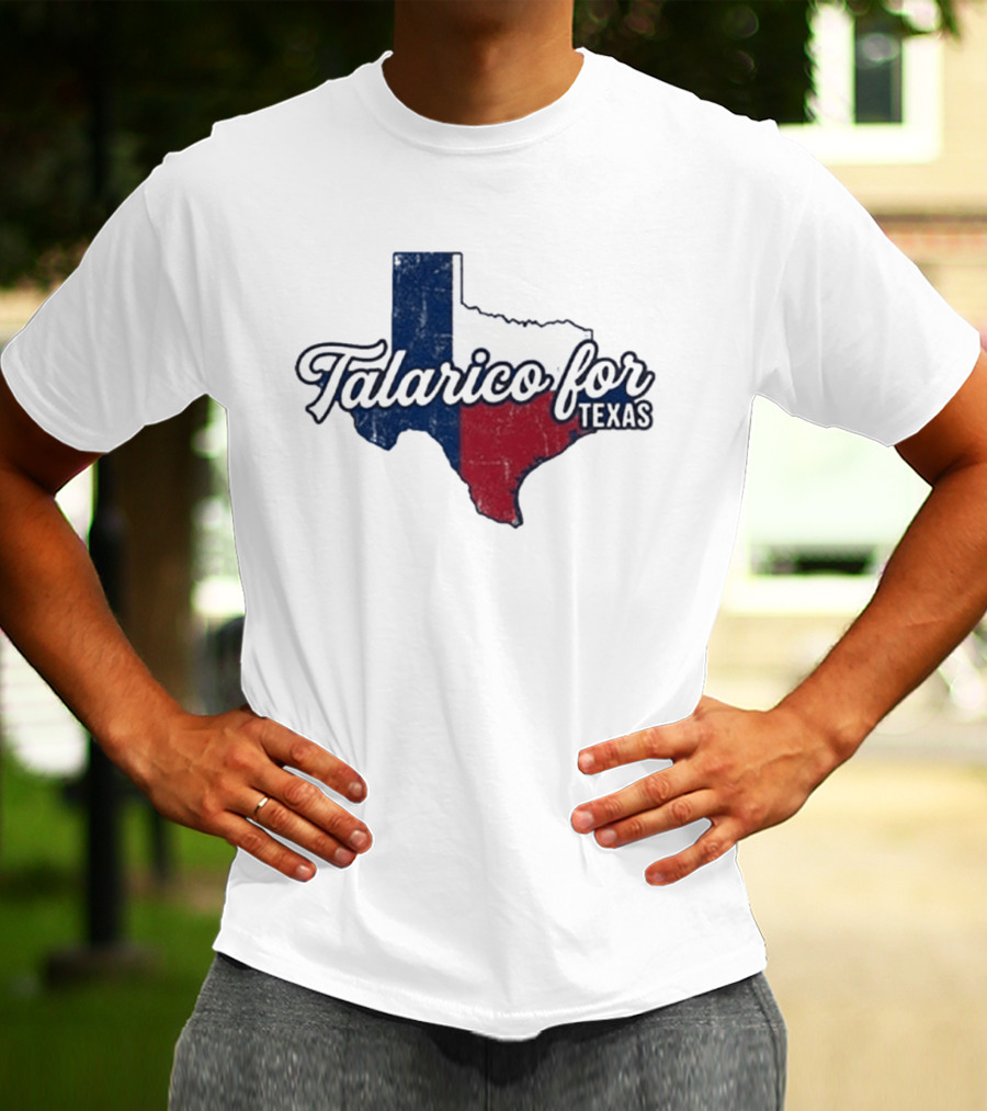 Talarico For Texas State Flag Map T-Shirt