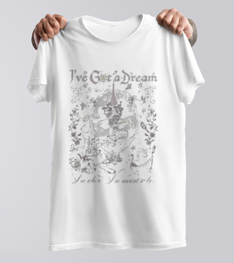 I've Got A Dream Disney Princess Inspired I'm Where I'm Meant To Be T-Shirt