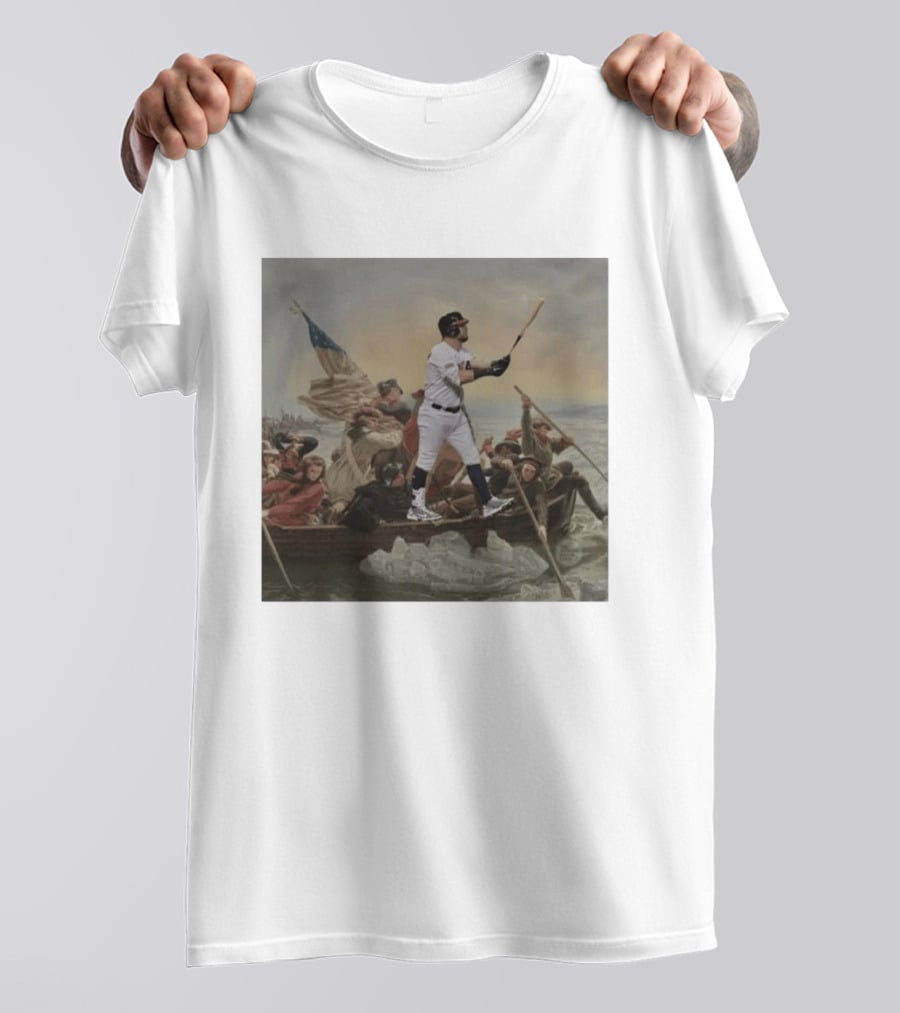 Washington Crossing The Delaware Incredible Obvious Baseball Fusion T-Shirt