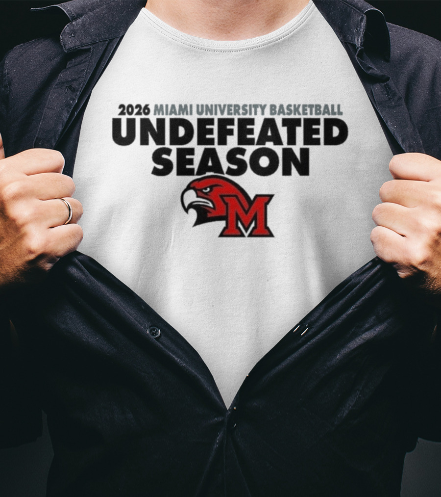 2026 Miami University Basketball Undefeated Season RedHawks T-Shirt