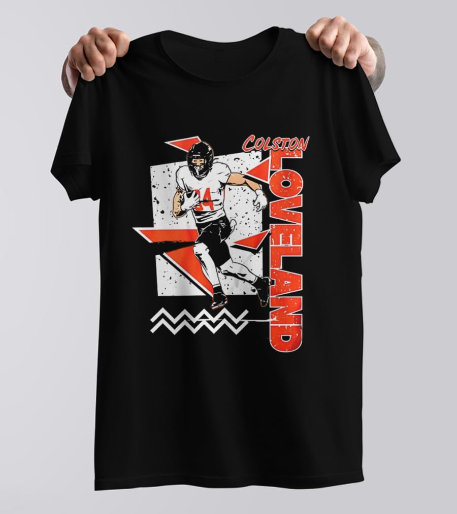 Colston Loveland Chicago Bears 90s Retro Football Player T-Shirt