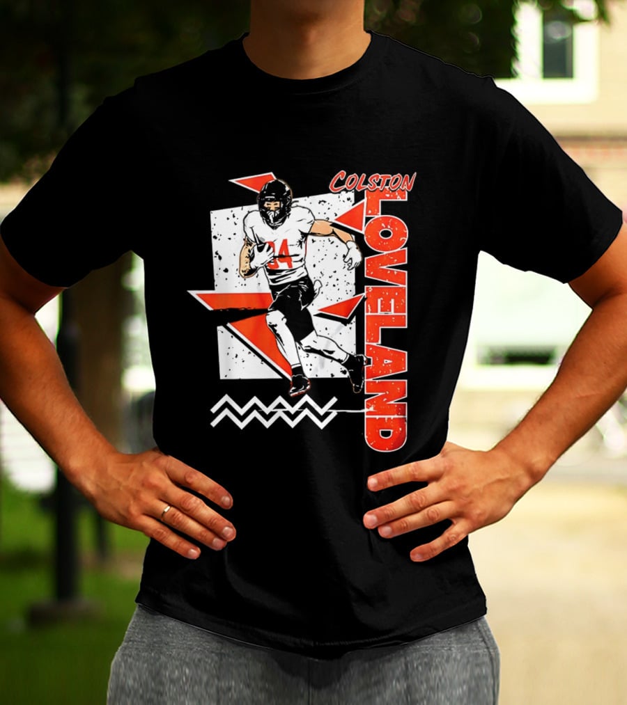 Colston Loveland Chicago Bears 90s Retro Football Player T-Shirt