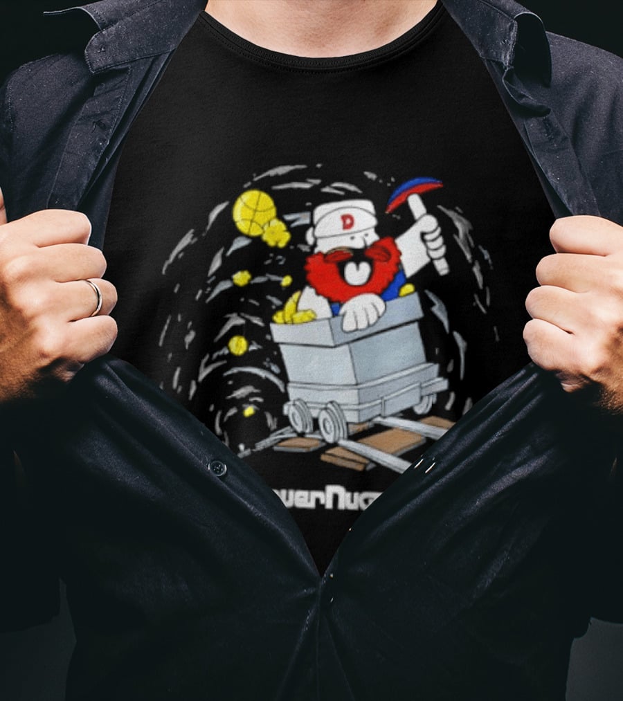 Denver Nuggets Dig For Gold Maxie Orecart Cartoon Miner T-Shirt