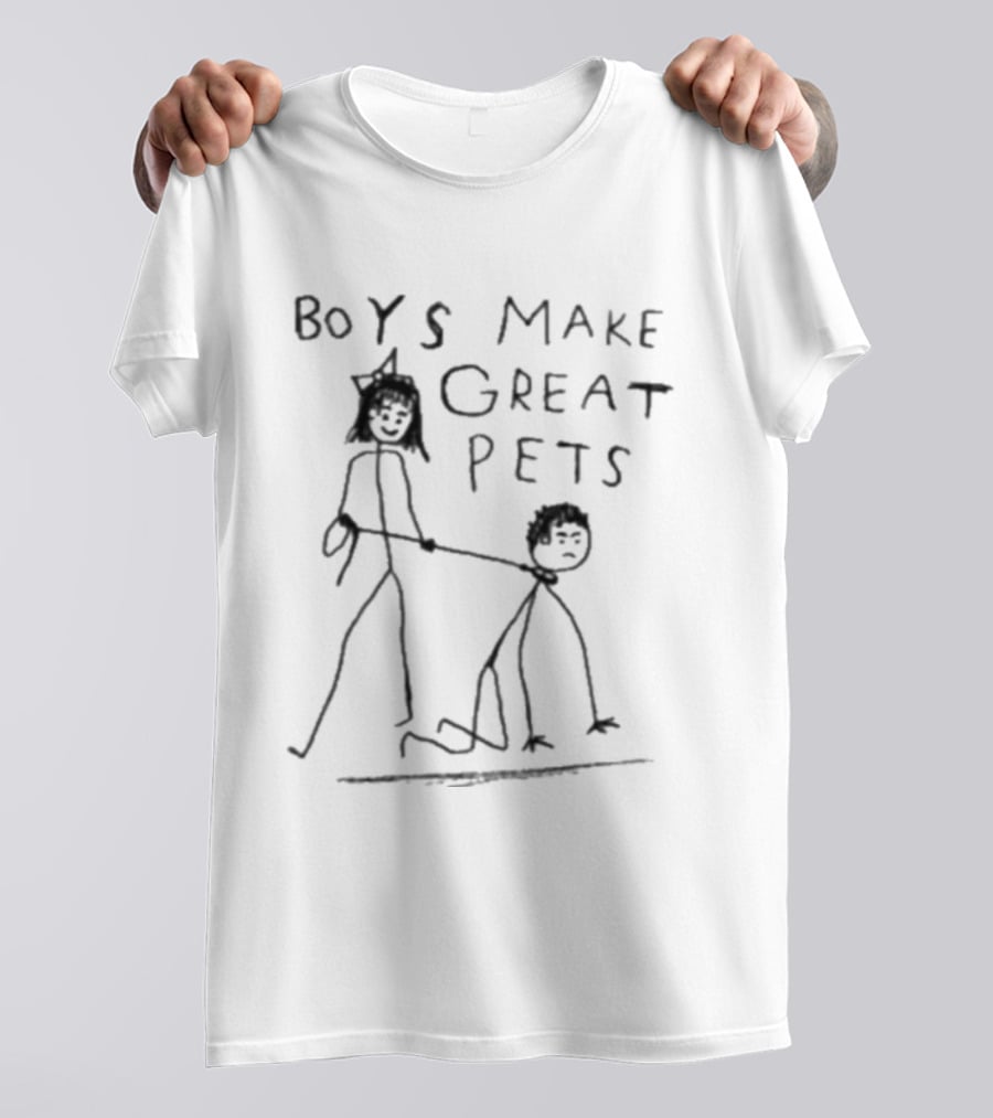 Boys Make Great Pets Stick Figure Drawing T-Shirt