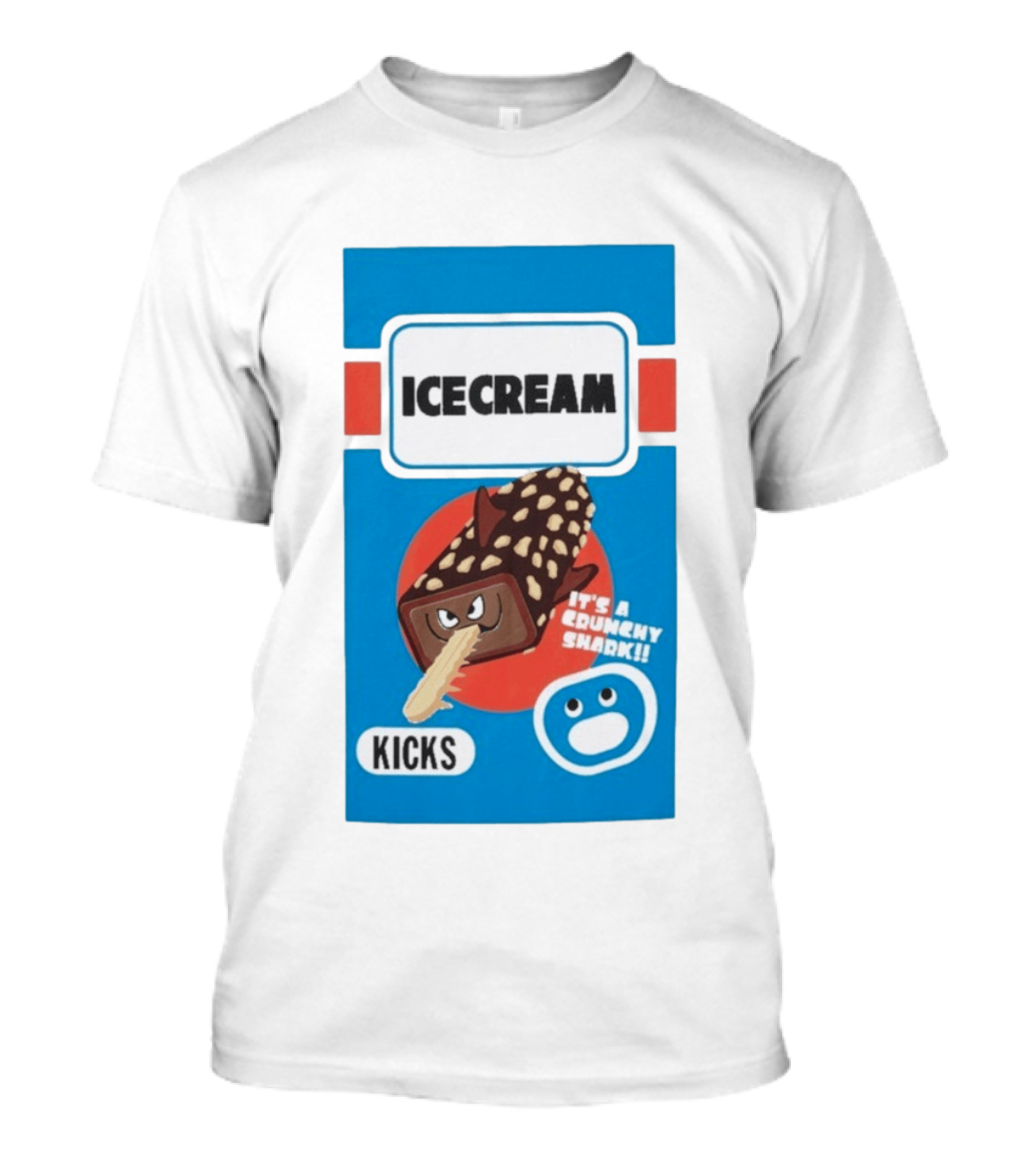 Ice Cream Kicks It's A Crunchy Shark T-Shirt