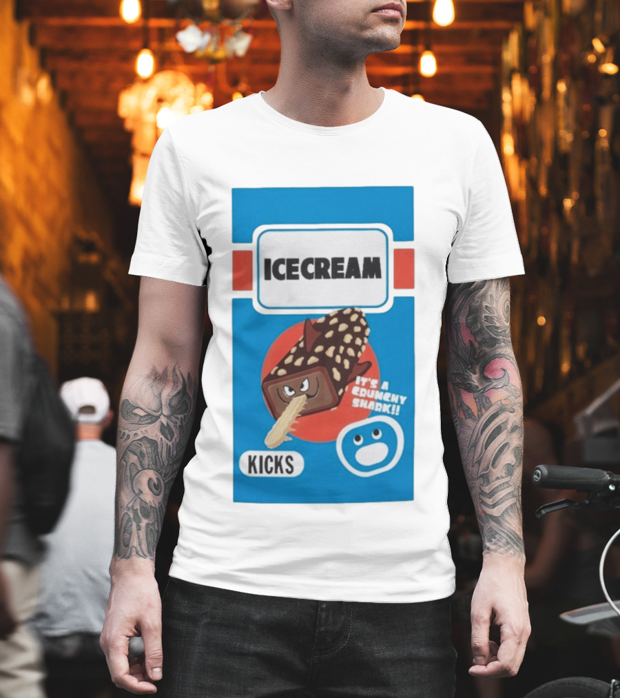 Ice Cream Kicks It's A Crunchy Shark T-Shirt
