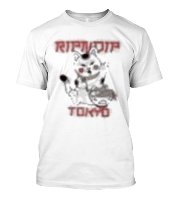 Ripndip Lucky Nerm Tokyo Japan Cat Sketch T-Shirt