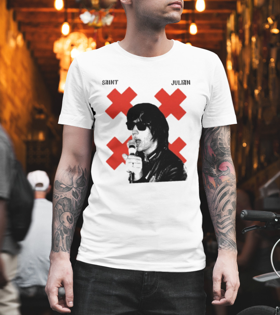 Saint Julian Ccasablancas Red X T-Shirt